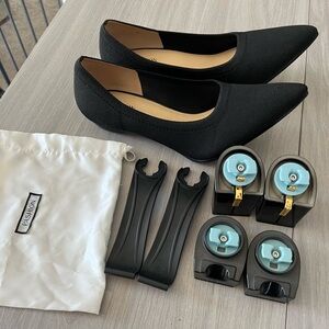Passion footwear convertible heels “the pump” coal knit
